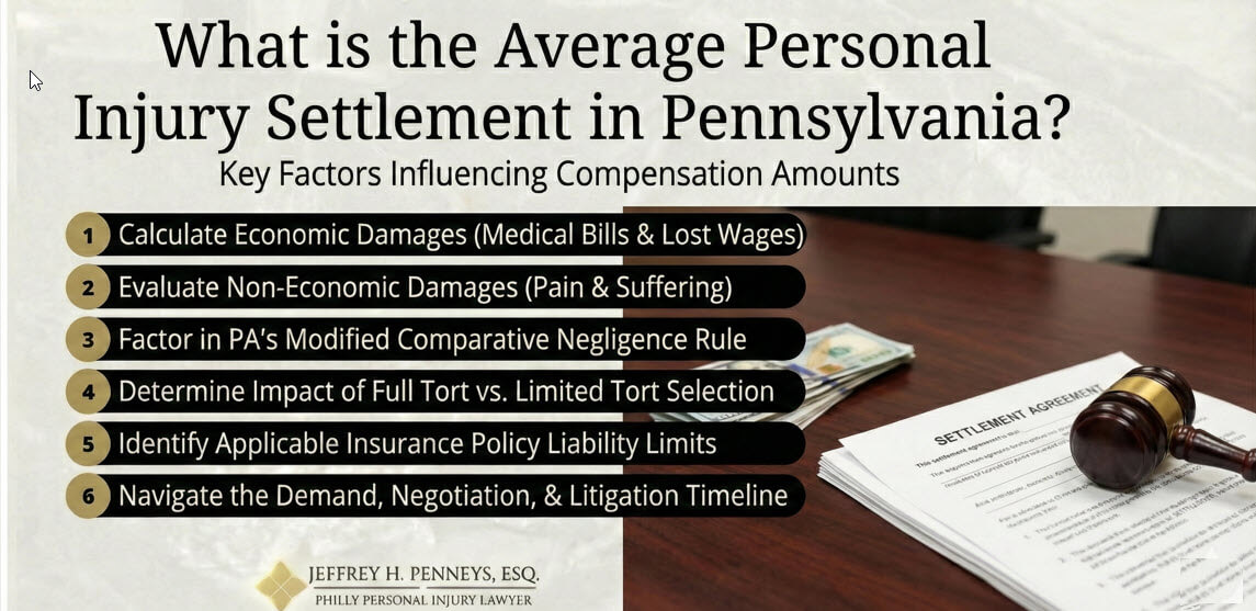 Personal Injury Settlement Averages PA title card
