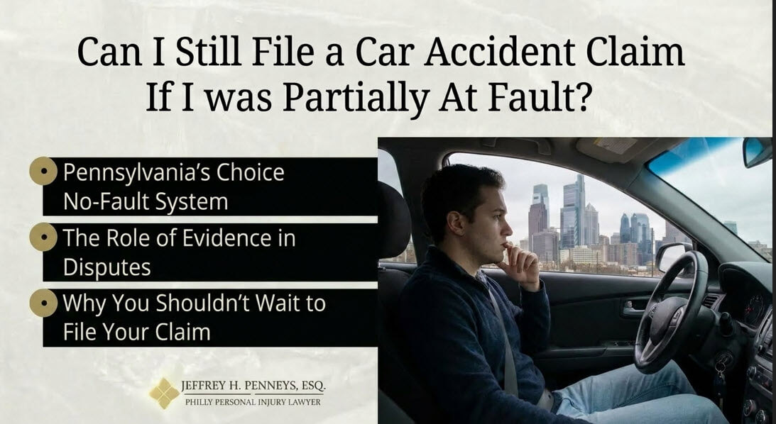 Filing car accident claims with partial fault blog title card