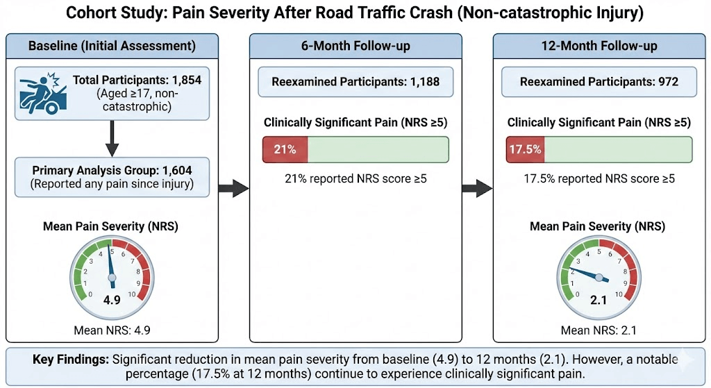 Car Accident Pain Study Data